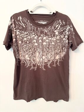Vintage Affliction Rare Skeleton Army “Horseman” Graphic Tee Size Medium